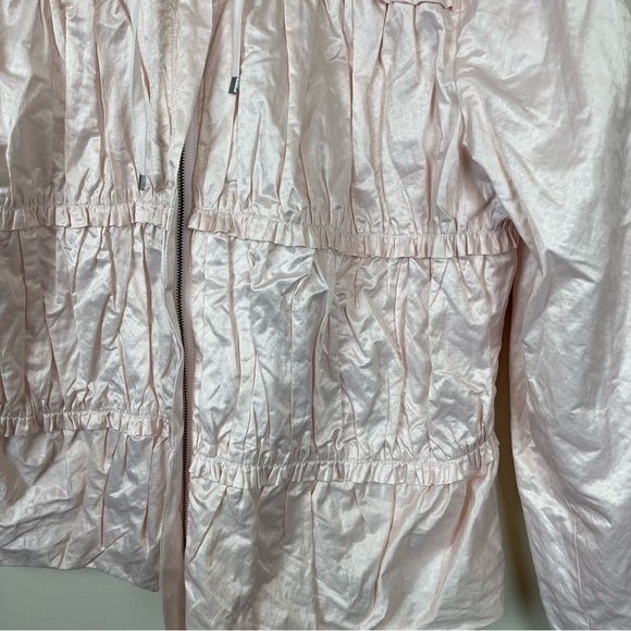 Chico's Tiered Ruffle Windbreak Light Jacket - Picture 7 of 9